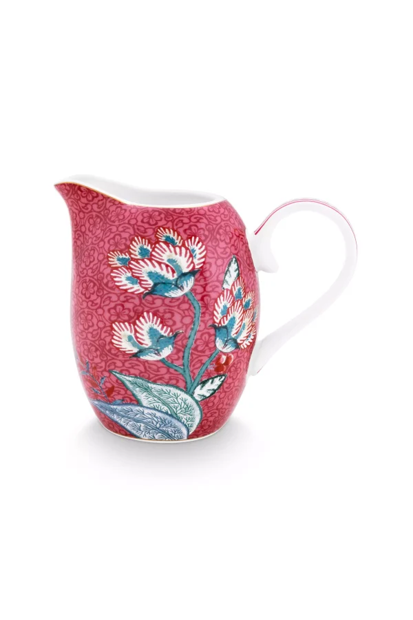 Μικρή Πορσελάνινη Κανάτα Pip Studio “Flower Festival Dark Pink” – 250 ml