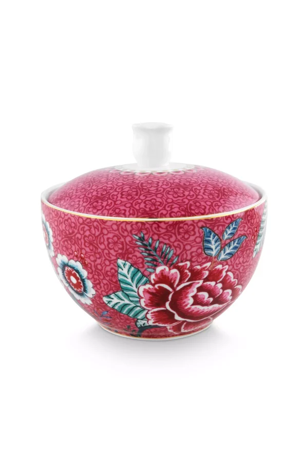 Ζαχαριέρα Pip Studio “Flower Festival Dark Pink” – 300 ml