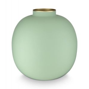 Μεταλλικό Βάζο Pip Studio “Matt Bright Green” – Διάμετρος 23 cm