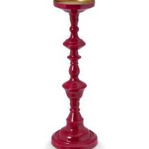Μεγάλος Μεταλλικός Κηροστάτης Pip Studio “Metal Dark Pink” – 46 cm