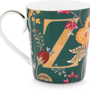 Κούπα Pip Studio “Letter Z” – Floral Fantasy Green, 350 ml