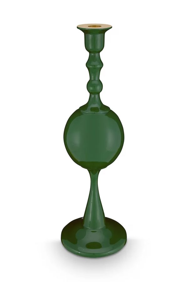 Μεσαίος Κηροστάτης Pip Studio “Metal Sphere Green” – 37 cm