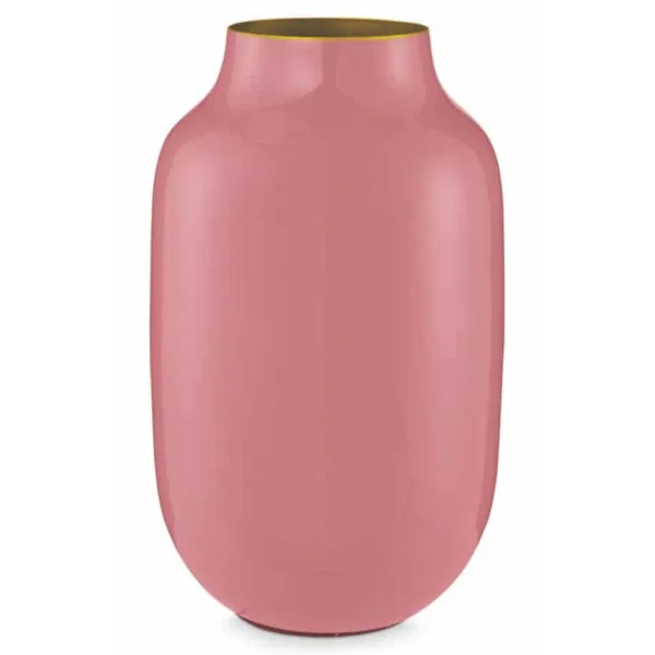 Μεταλλικό Οβάλ Βάζο Pip Studio “Old Pink” – Ύψος 30 cm