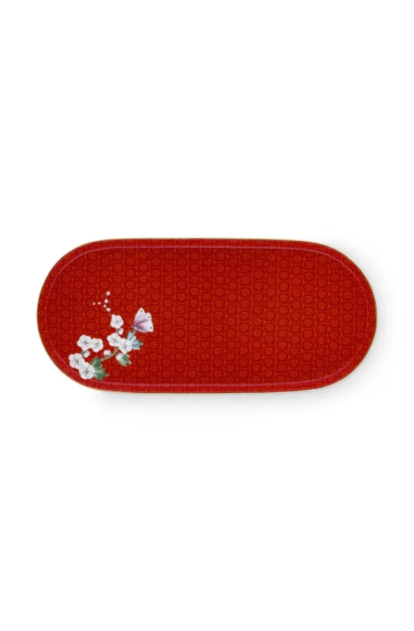 Πιάτο για Ζάχαρη και Κρέμα Pip Studio “Kamini Red” – 25 x 12 cm