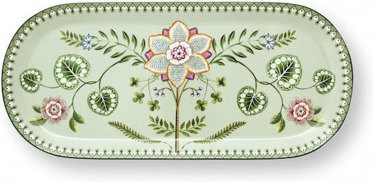 PIP STUDIO ΠΙΑΤΕΛΑ ΟΒΑΛ LILY&LOTUS ΠΡΑΣΙΝΗ 33.3X15.5CM